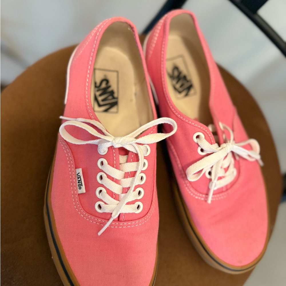 Vans Women's Pink Canvas Sneakers